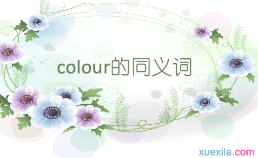 colour的同义词和例句