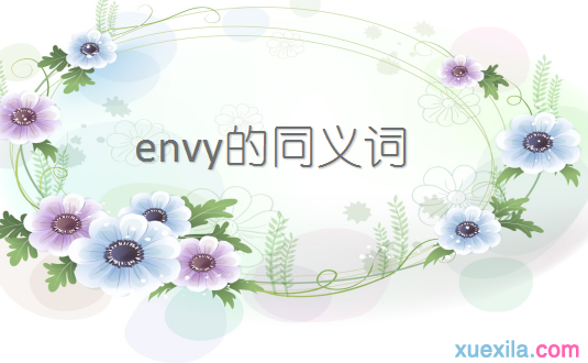 envy的同义词辨析