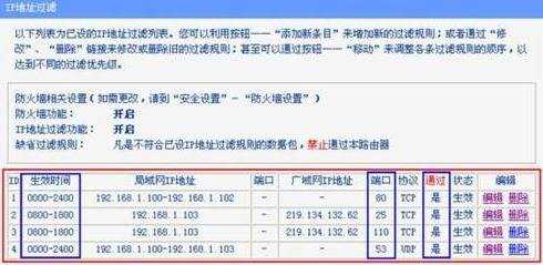 路由器里的防火墙怎么设置