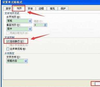 excel2007单元格自动换行的方法