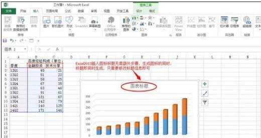 excel2003图表加入标题的方法