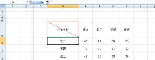 excel表格制作斜线表头教程