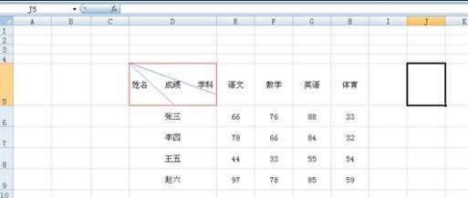 excel表格制作斜线表头教程