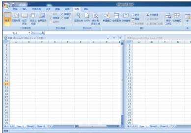 excel2003窗口并排的方法