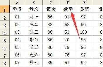 excel2003窗格冻结的教程