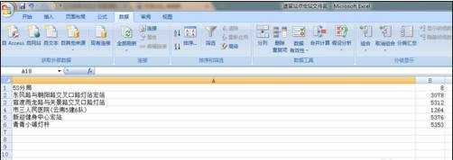 excel2007分列工具的使用方法