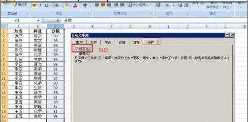 excel2007单元格锁定的方法