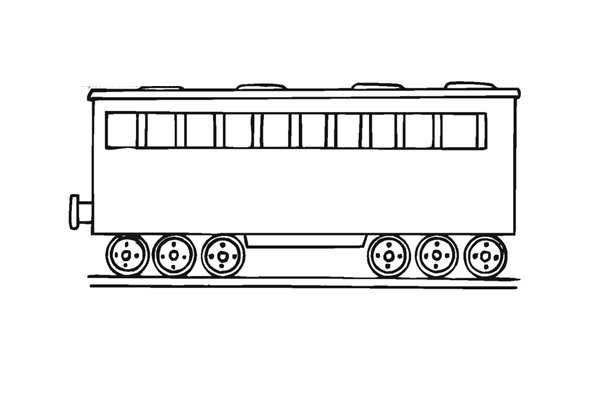  火车车厢简笔画图片大全