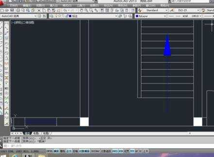 cad中楼梯箭头怎么画