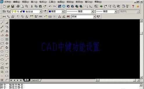 cad2007怎么设置鼠标中键移动