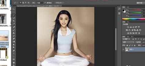 photoshop怎样制作人物悬空的图片