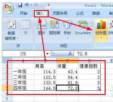 ppt怎么制作柱形图