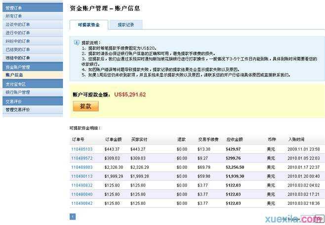 2016年速卖通提现手续费