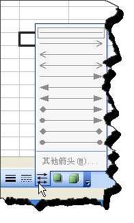 excel表格绘画箭头的方法