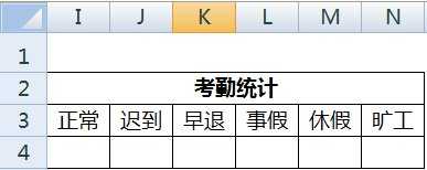 excel创建考勤表的方法