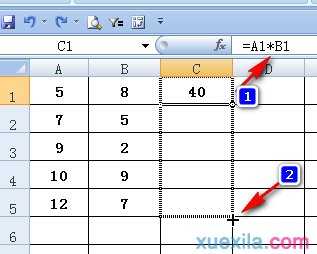 excel表相乘公式的使用教程