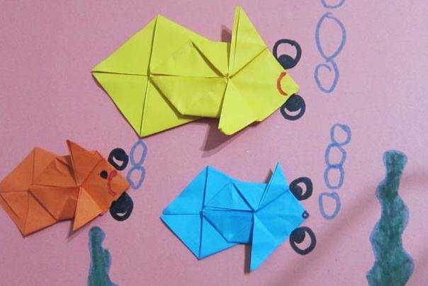 幼儿园小班折纸作品图片,幼儿折纸作品