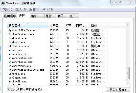 windows7怎么查看进程