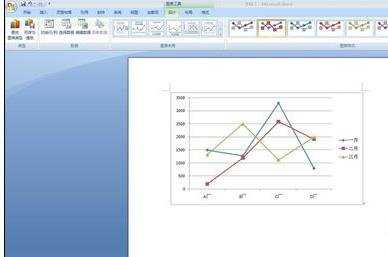 word中怎么绘制折线图的两种方法