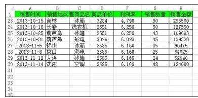 excel冻结表格数据的教程