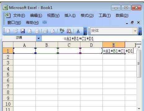 excel表使用相乘函数的教程