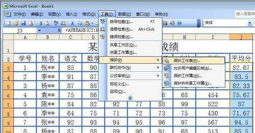 excel表格设置密码保护的教程