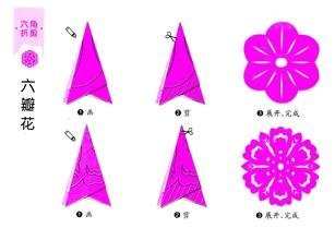 幼儿剪纸手工雪花教程