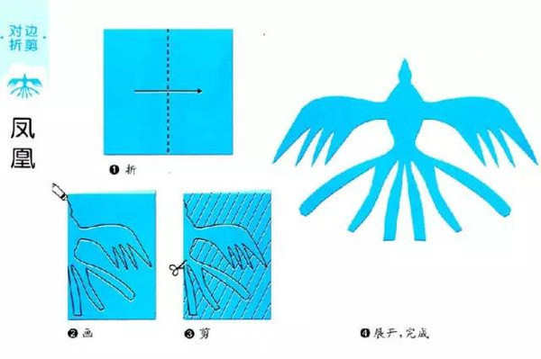 儿童对称剪纸教程图解