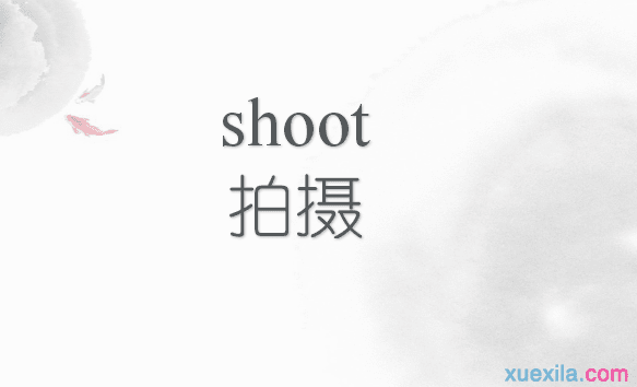 shoot是什么意思