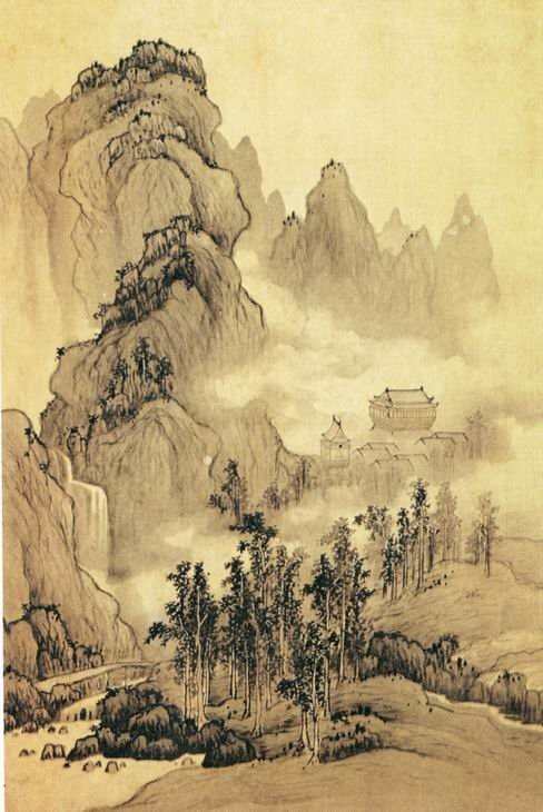 古代水墨山水画