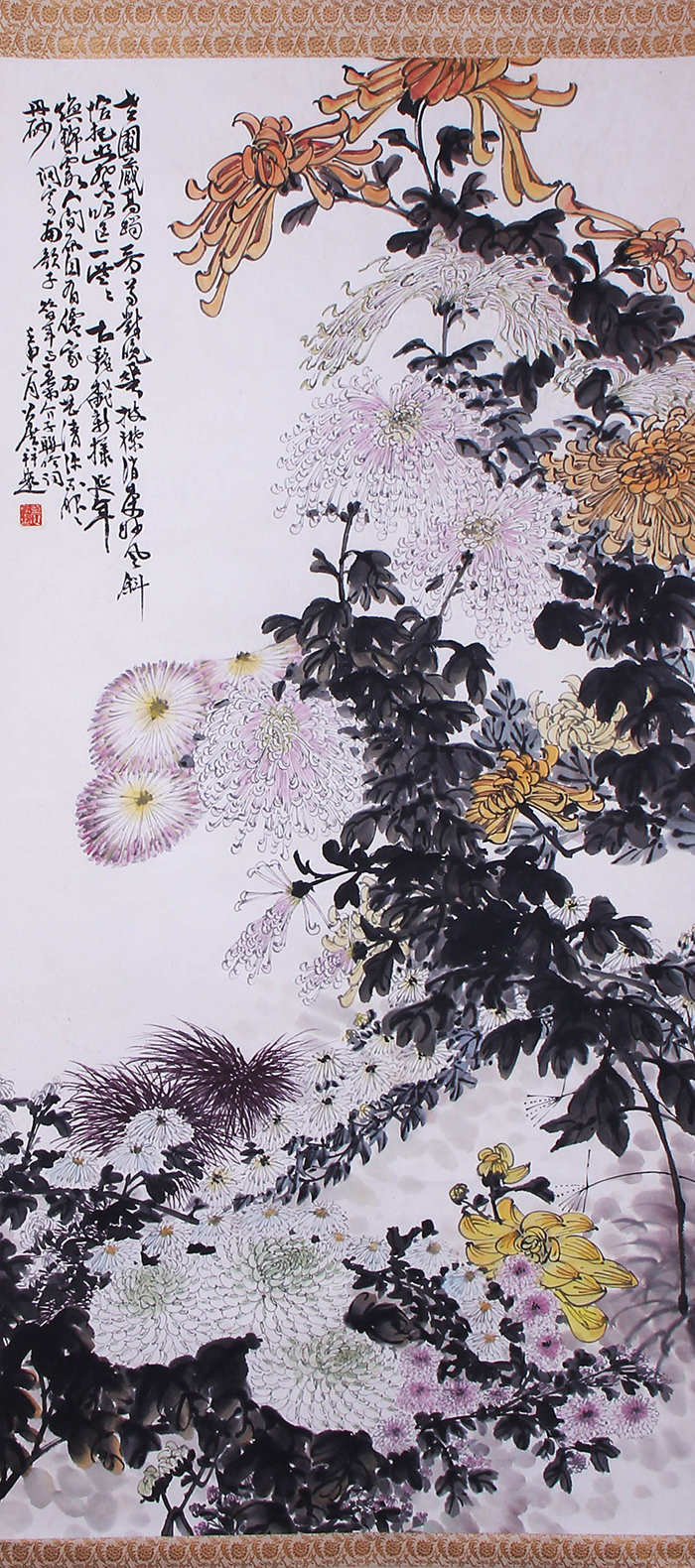 中国画花鸟画菊花