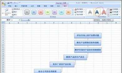 excel制作流程图的方法