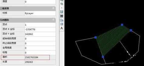 cad怎么算填充区域的面积