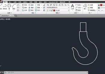 如何在cad里面画吊钩