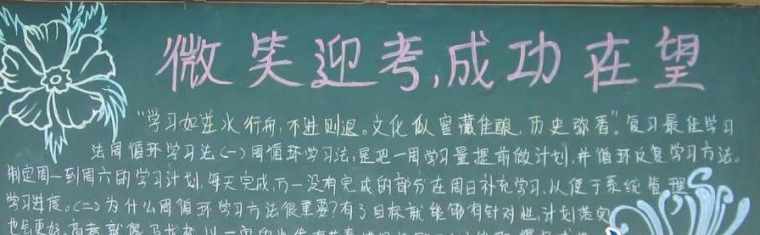 关于期中考试黑板报版面