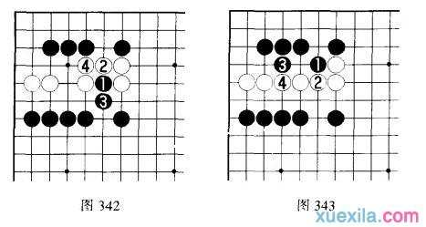 围棋常用吃子方法：挖