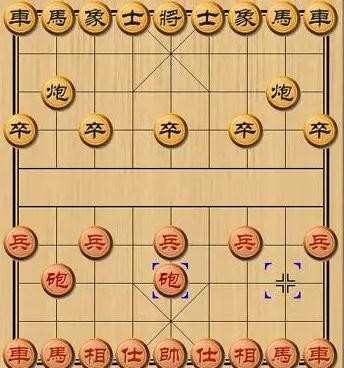 象棋开局布阵法，第一步