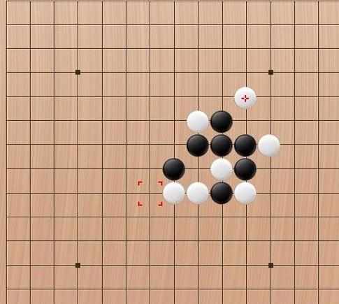 下五子棋有禁手之四四禁手图解