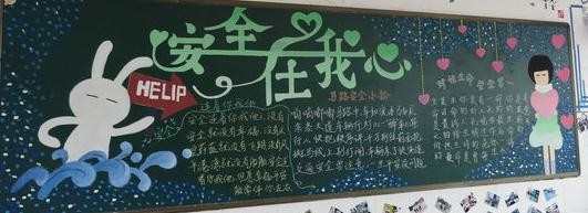 小学有关安全黑板报