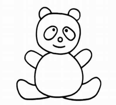 儿童画画大全简笔画熊猫