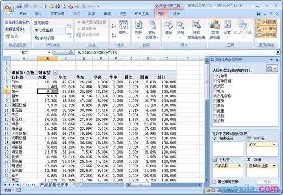 excel如何以百分比方式显示数据