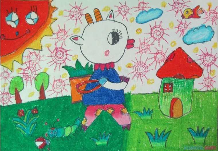 幼儿美术动物画_幼儿动物画图片