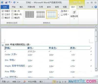 Word2010如何添加快速表格