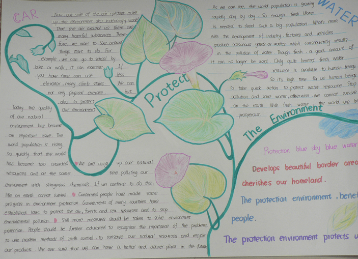 初中环保英语手抄报图片大全 环保英语手抄报素材