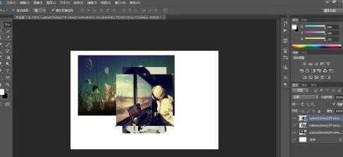 photoshop怎么将图片拼合一起
