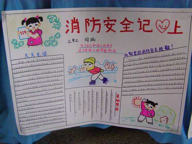 幼儿消防安全手抄报 关于消防安全手抄报资料