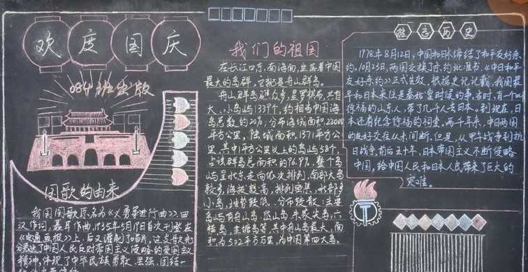 大学国庆黑板报资料内容