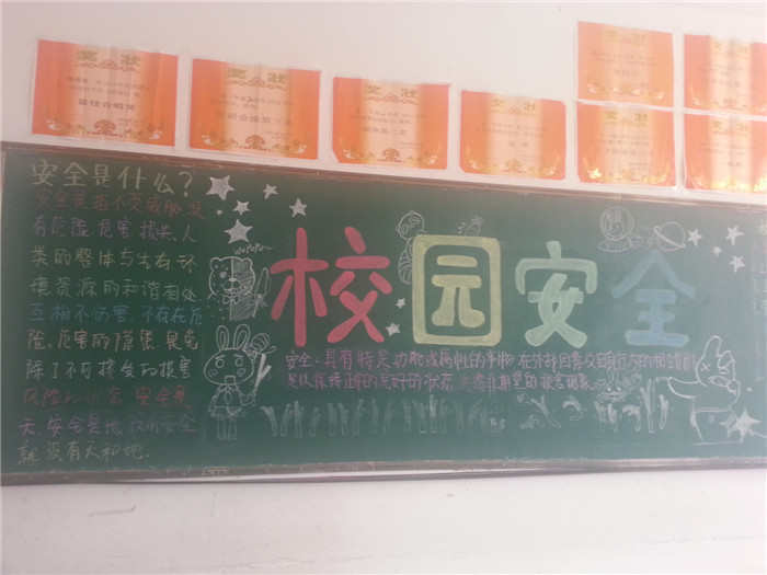 有关小学安全文明黑板报