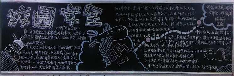 有关小学安全文明黑板报