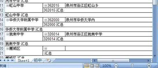 2007excel表格如何数据透视